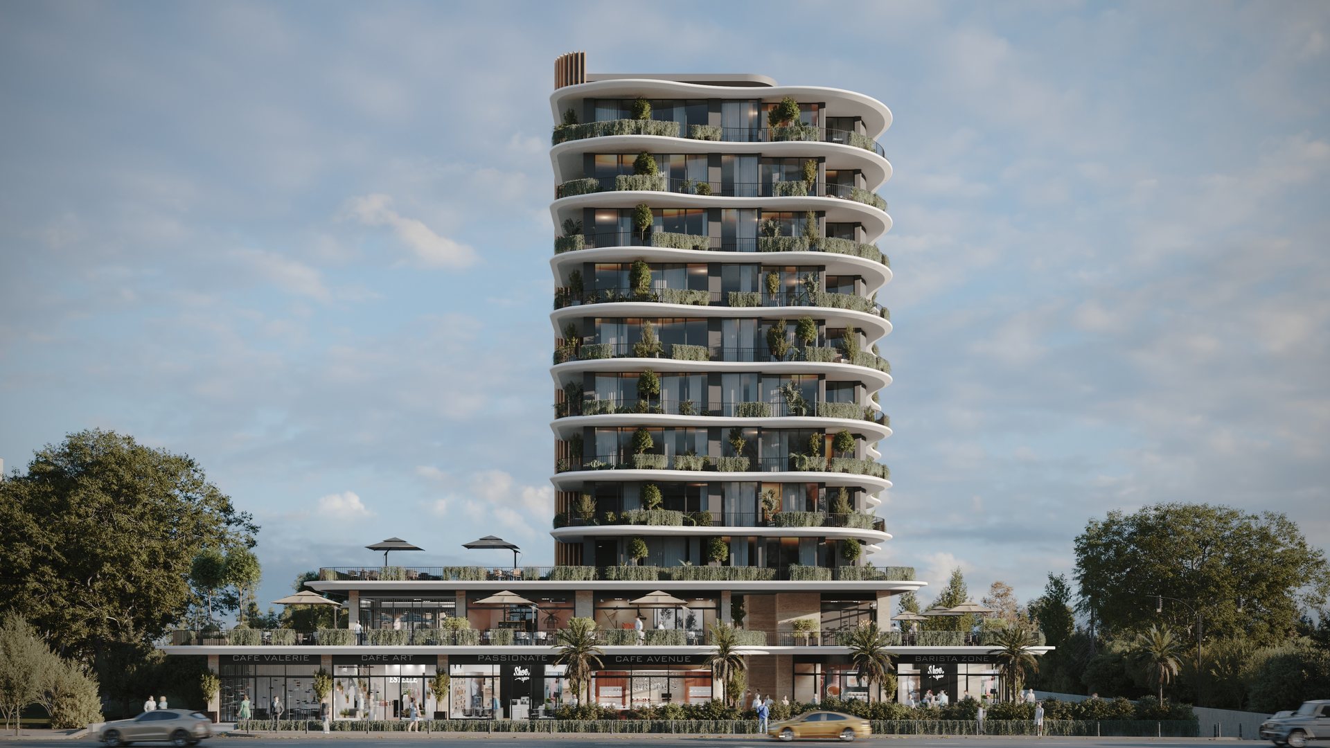 UBB Mersin Metin Çiçek Villaları - Dış Mekân Görselleştirme